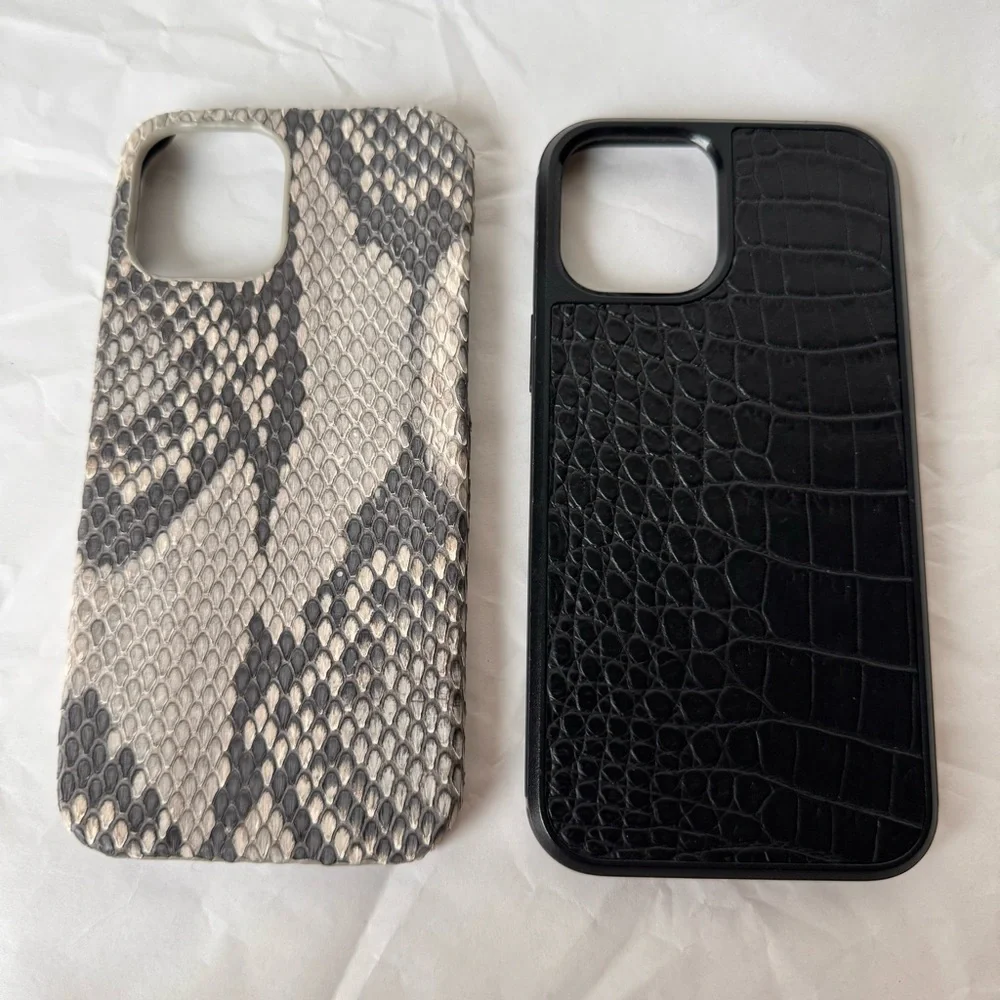 Apple iPhone 12 Pro Max Phone Case Genuine Ostrich Alligator Crocodile Exotic
